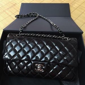 SOLD. Chanel Black, Classic Single Flap Bag
